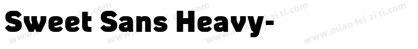 Sweet Sans Heavy字体转换